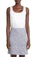 St. John Collection Liquid Satin Round Neck Shell at Nordstrom,