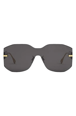 'Fendigraphy Geometric Sunglasses in Shiny Endura Gold /Smoke at Nordstrom