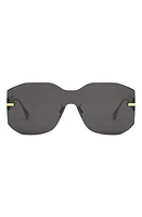 'Fendigraphy Geometric Sunglasses in Shiny Endura Gold /Smoke at Nordstrom