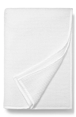 Boll & Branch Waffle Organic Cotton Blanket in White at Nordstrom