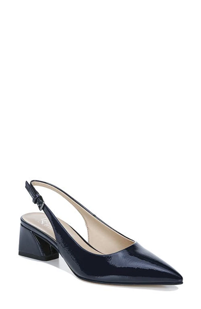 Franco Sarto Racer Slingback Pointed Toe Pump Midnight at Nordstrom,