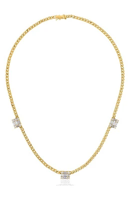 Mindi Mond Triple Clarity Link Necklace in 18K Yellow Gold at Nordstrom, Size 8.5 Us