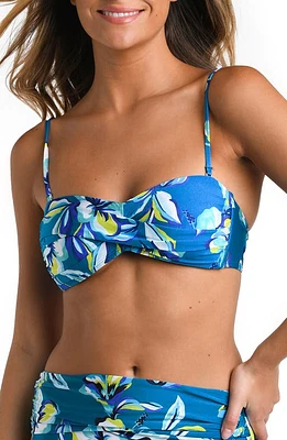 La Blanca Island Bandeau Bikini Top Ocean at Nordstrom,