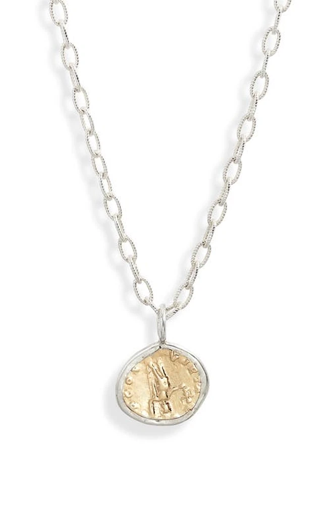 Set & Stones Parker Pendant Necklace in Mixed Metal Silver Gold at Nordstrom