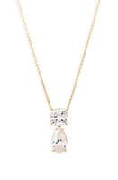 Nadri Rockstars Cubic Zirconia Pendant Chain Necklace in Gold at Nordstrom