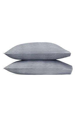 Matouk Jasper Set of 2 Cotton Sateen Pillowcases in Charcoal at Nordstrom