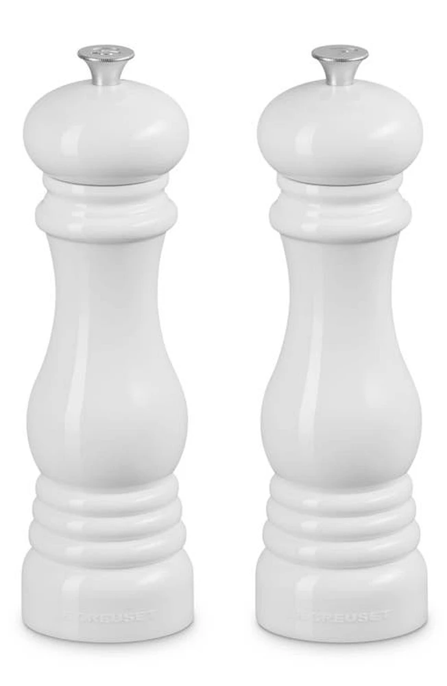 Le Creuset Salt & Pepper Mill Set in White at Nordstrom