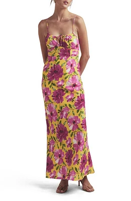 Favorite Daughter The One That Got Away Floral Maxi Slipdress Bold Camellia at Nordstrom,