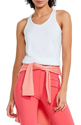 NZ ACTIVE by NIC+ZOE FlowFit Scoop Neck Racerback Tank Top in Paper White at Nordstrom, Size Small