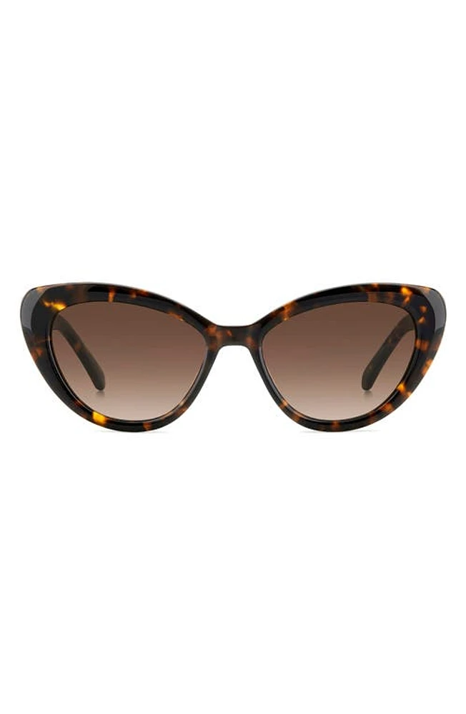 Kate Spade New York marlah's 53mm gradient cat eye sunglasses in Havana/Brown Gradient at Nordstrom