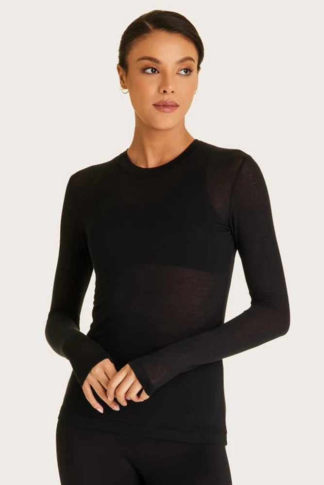 ALALA Washable Cashmere Long Sleeve Crewneck at Nordstrom,