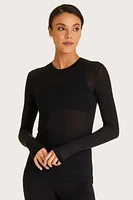 ALALA Washable Cashmere Long Sleeve Crewneck at Nordstrom,