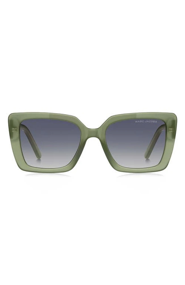 Marc Jacobs 52mm Gradient Square Sunglasses in /Grey Shaded at Nordstrom