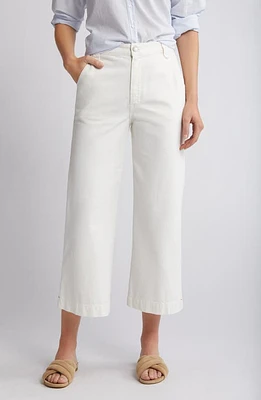 XÍRENA Corbin Cotton Wide Leg Pants White at Nordstrom,