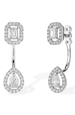 Messika My Twin Diamond Ear Jackets in White Gold at Nordstrom