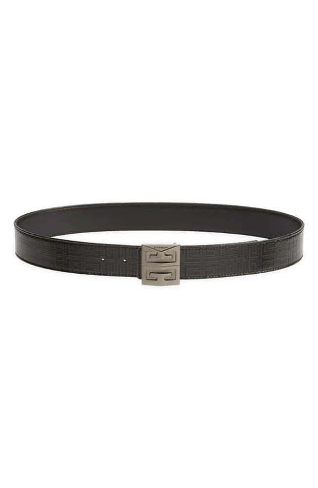 Givenchy 4G Reversible Leather & Coated Canvas Belt 001-Black at Nordstrom, Eu