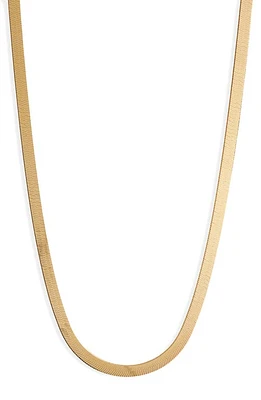 Argento Vivo Sterling Silver Argento Vivo Herringbone Chain Necklace in Gold at Nordstrom