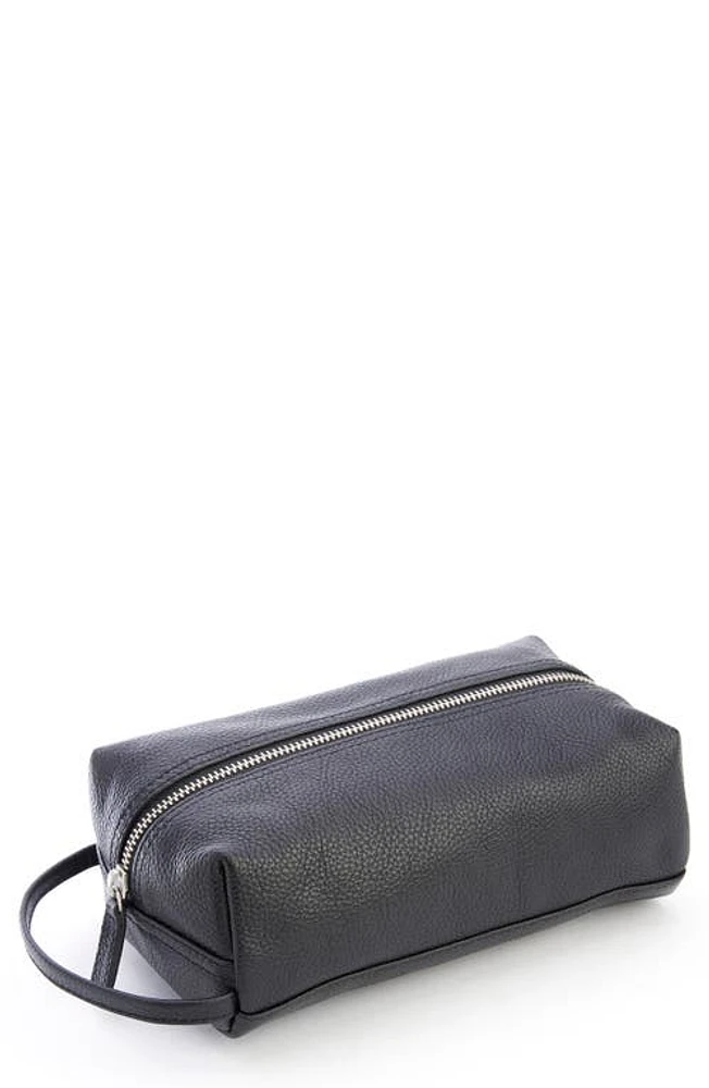 ROYCE New York Compact Leather Toiletry Bag in at Nordstrom