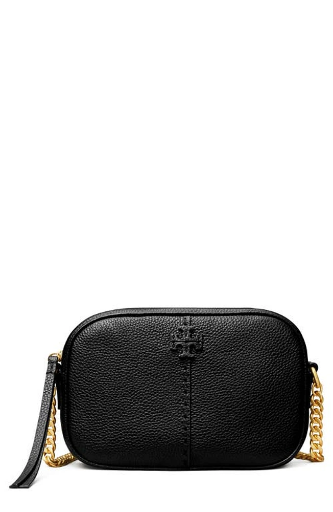 Tory Burch McGraw Leather Camera Bag in Black at Nordstrom