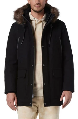 Andrew Marc Dawson Water Resistant Jacket with Faux Fur Trim at Nordstrom,