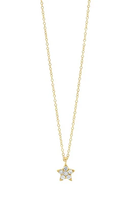 Bony Levy Simple Obsession Petite Diamond Star Necklace in 18K Yellow Gold at Nordstrom