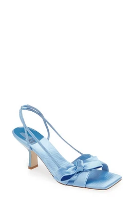 Jeffrey Campbell Take a Bow Slingback Sandal Light Blue Satin at Nordstrom,