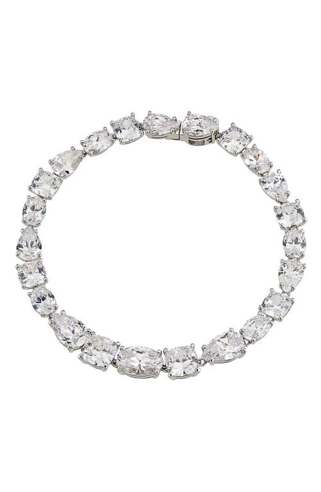 Nadri Shine On Cubic Zirconia Line Bracelet in Rhodium at Nordstrom