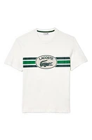 Lacoste Chest Stripe Graphic T-Shirt Farine at Nordstrom,