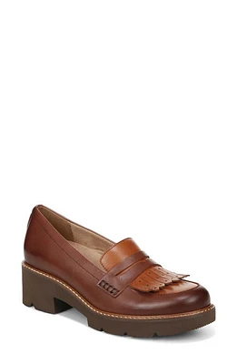 Naturalizer Darcy Fringe Leather Loafer Brown Multi at Nordstrom,