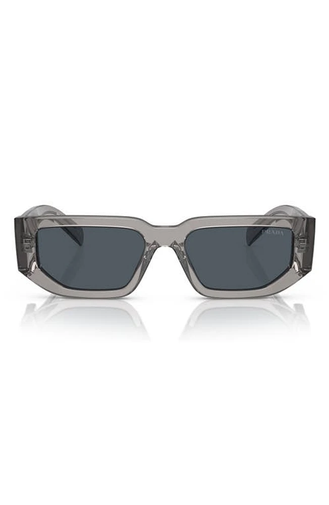 Prada 56mm Rectangular Sunglasses in Grey at Nordstrom