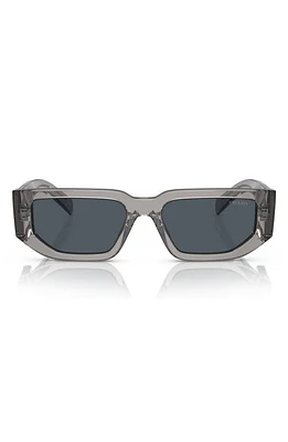 Prada 56mm Rectangular Sunglasses in Grey at Nordstrom