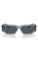 Prada 56mm Rectangular Sunglasses in Grey at Nordstrom