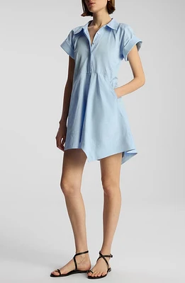 A. L.C. Julie Cotton Chambray Shirtdress Sky Blue at Nordstrom,