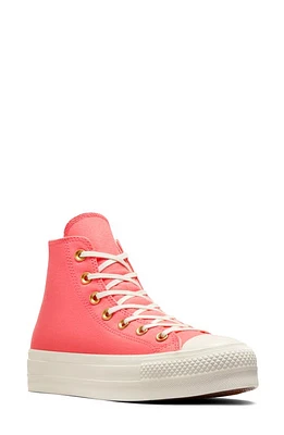 Converse Chuck Taylor All Star Lift Platform High Top Sneaker Watermelon/Egret/White at Nordstrom,