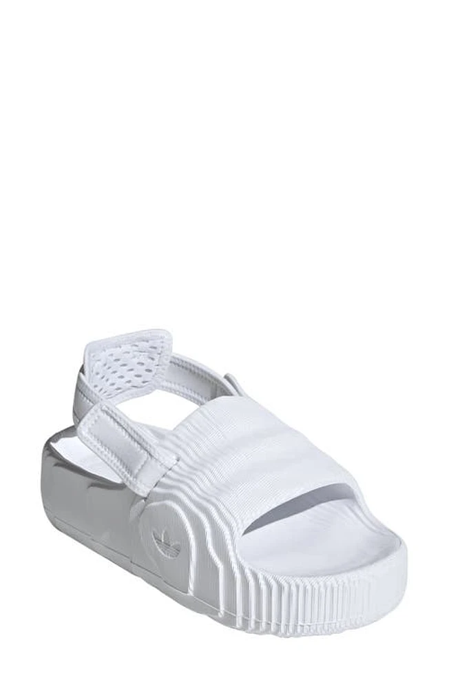 adidas Adilette 22 XLG Lifestyle Slingback Sandal White/White/White at Nordstrom,