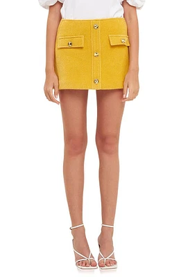 English Factory Bouclé Miniskirt at Nordstrom,