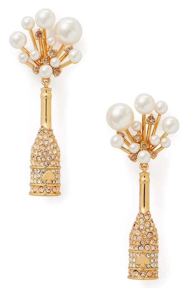 Kate Spade New York champagne bottle drop earrings in Champagne/Gold at Nordstrom