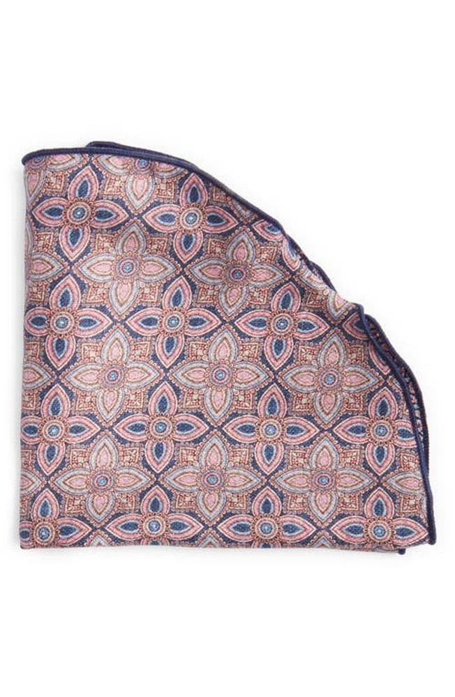 EDWARD ARMAH Reversible Quatrefoil & Oval Print Silk Pocket Circle in at Nordstrom