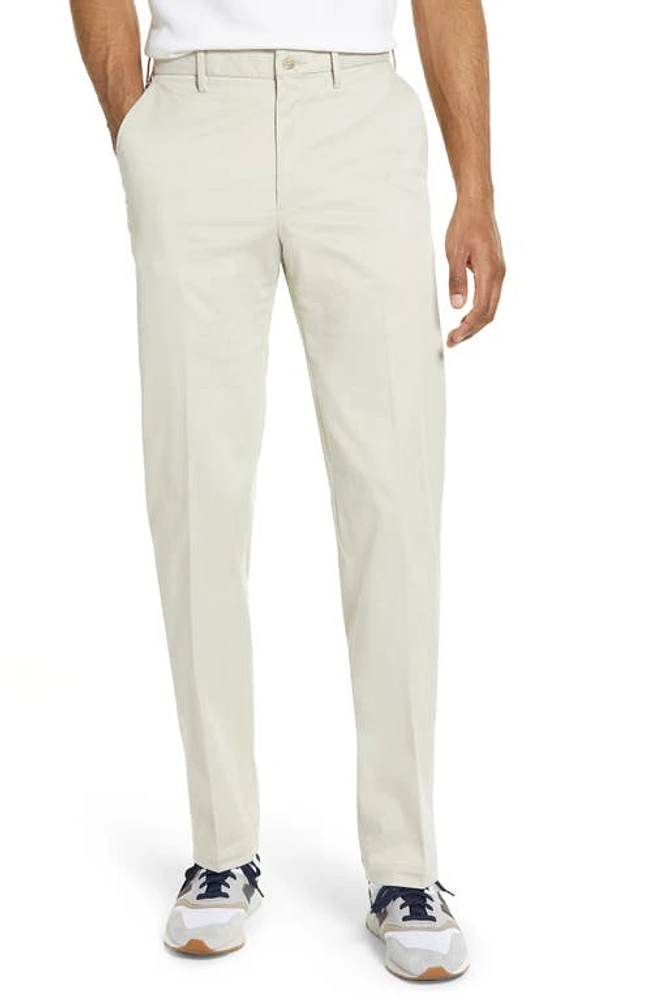 Vintage 1946 Stretch Cotton Flat Front Pants Stone at Nordstrom,