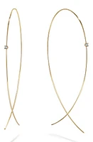 Lana Jewelry Large Upside Down Diamond Hoop Earrings in White Gold at Nordstrom