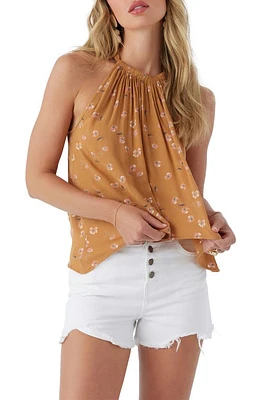 O'Neill Hudsyn Floral Sleeveless Top in Brown Sugar at Nordstrom, Size X-Small