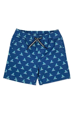 Feather 4 Arrow Kids' Fin Swim Trunks Navy at Nordstrom,