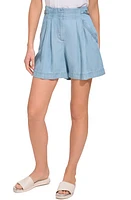 DKNY Pleated Linen Shorts Glacier at Nordstrom,