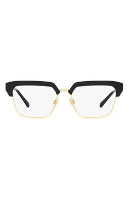 Dolce & Gabbana 55mm Square Optical Sunglasses in Black at Nordstrom