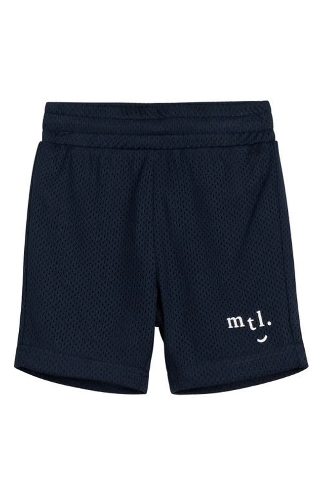 MILES BABY Kids' Mesh Shorts Navy at Nordstrom,