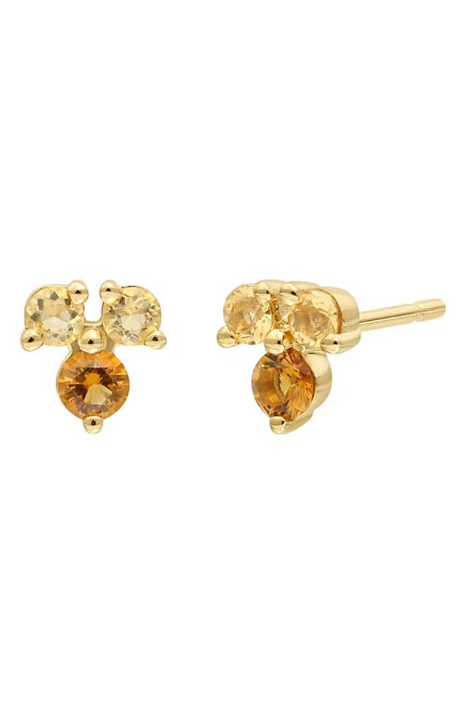 Bony Levy Semiprecous Stone 14K Gold Stud Earrings in 14K Yellow Gold Citrine at Nordstrom