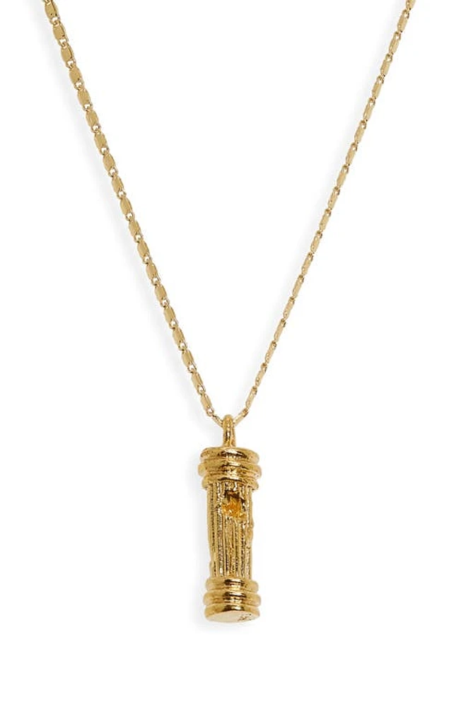 Alighieri The Founding Pillar Pendant Necklace in Gold at Nordstrom