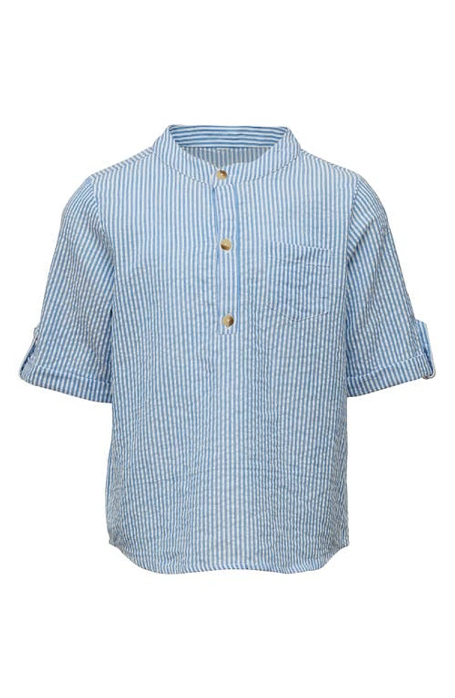 Snapper Rock Kids' Frankie Stripe Seersucker Blue at Nordstrom,