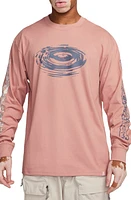 Nike Dri-FIT ACG Ripple Effect Long Sleeve Graphic T-Shirt Red Stardust at Nordstrom,