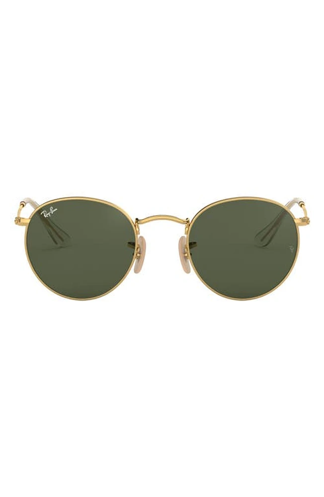 Ray-Ban 50mm Round Sunglasses in Crystal Green at Nordstrom